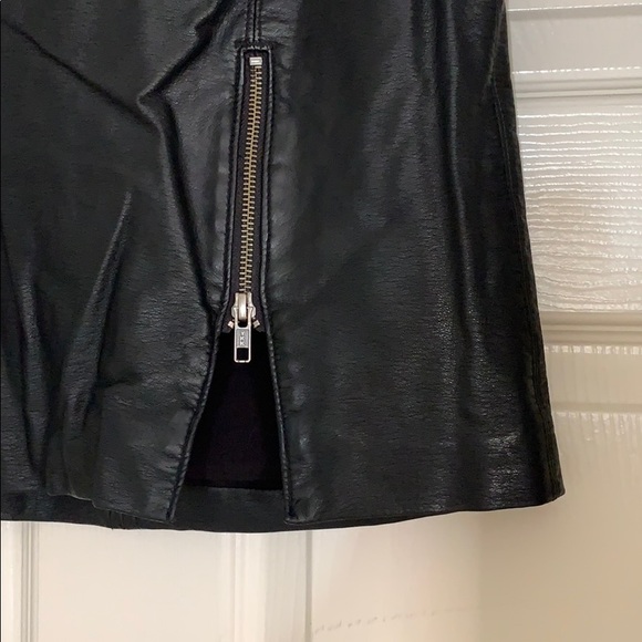 Nwt free people faux leather skirt - Picture 2 of 8